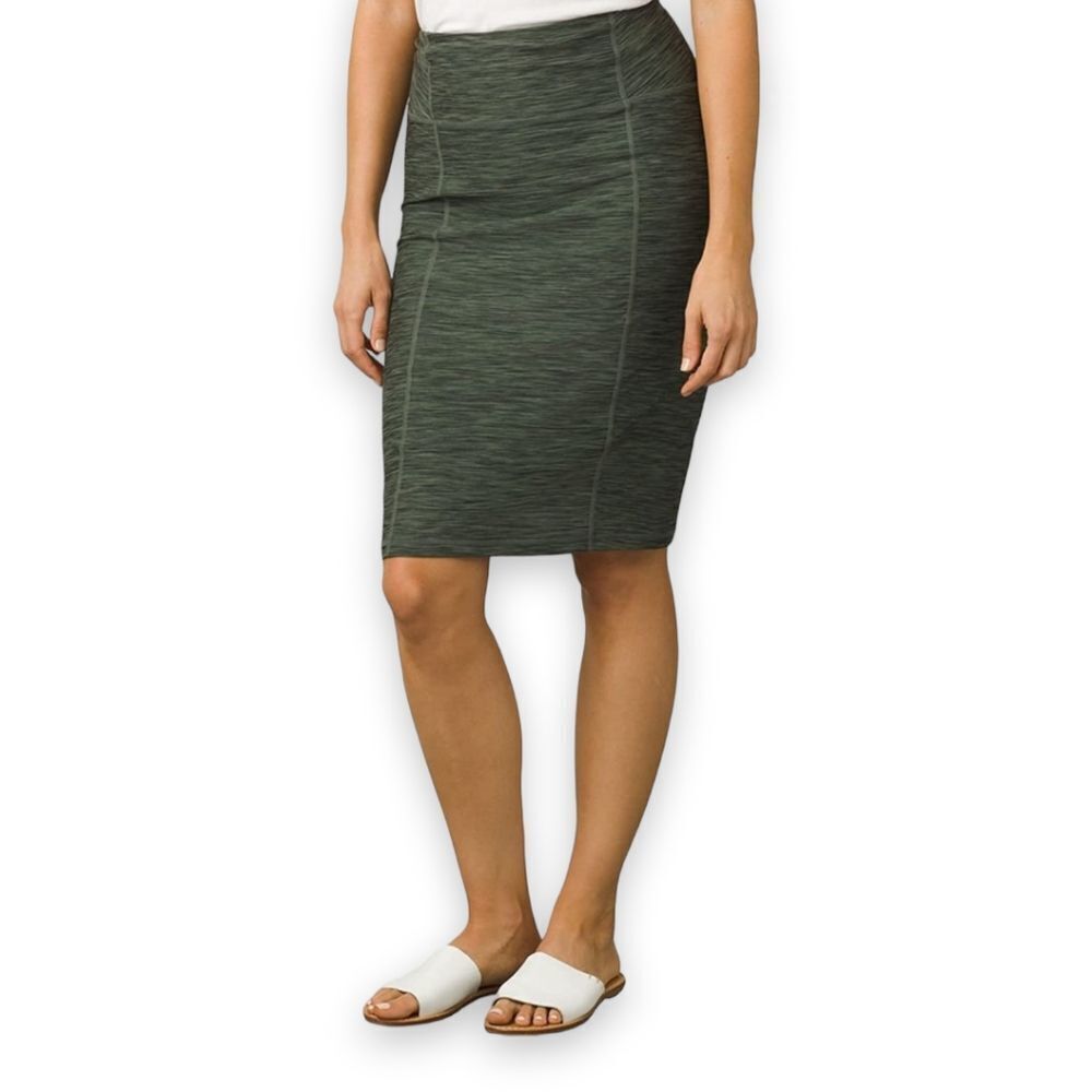 Prana Vertex High Waist Green Heather Pencil Skirt Active Skirt US Small